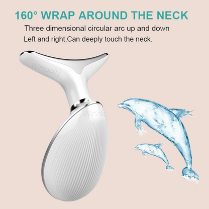 Facial and neck massager